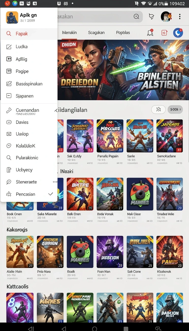 Galeri pratinjau visual yakin777 build APK resmi terbaru